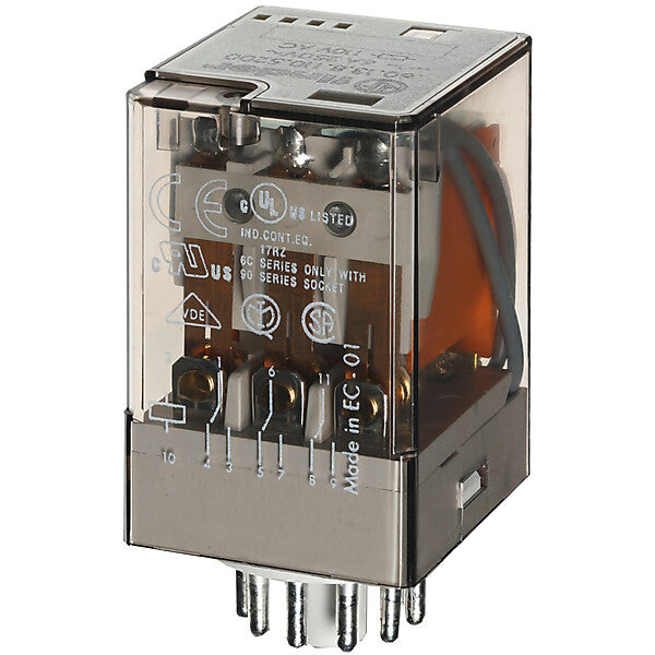 Finder Ind-Rel.LED11pol.230VAC 3W f.Fas. 90.73/112 60.13.8.230.0050